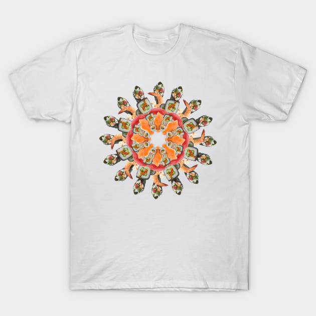 sushi set mandala T-Shirt by burenkaUA